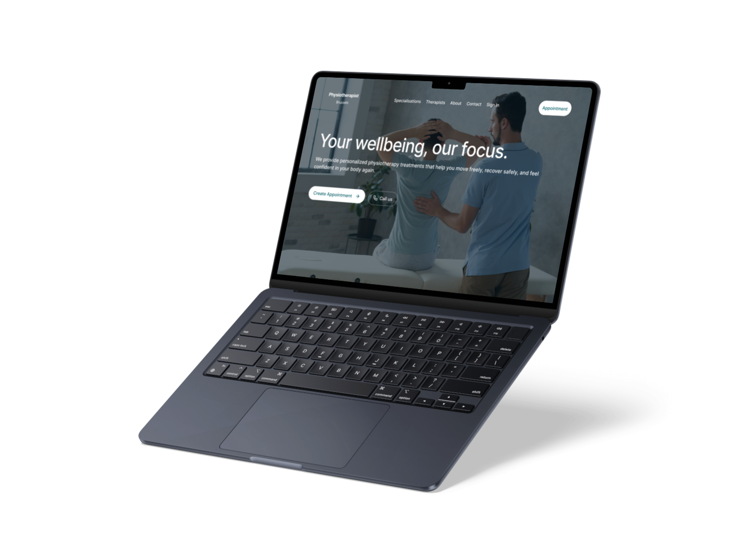 Physiotherapist Brussels Website — Accessible UX